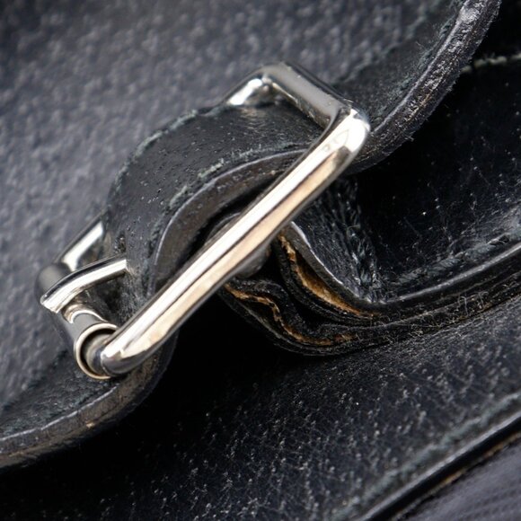 GUCCI Black Leather Backpack main image 9